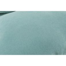 KONDELA Zander kreslo s podnožkou mentolová / prírodná
