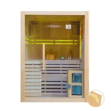 M-SPA - Suchá sauna s pecou a panelom z himalayskej soli a izoláciou stien EA3S XL 150 x 150 x 200 cm