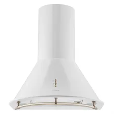 Klarstein Lumio Neo, digestor, 60 cm, komínový, 610 m³/h, retro dizajn, nehrdzavejúca oceľ, biely