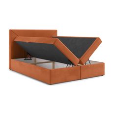 Čalúnená posteľ CAPRI s úložným priestorom 200x200 cm - Kronos 40