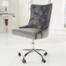 Chesterfield kancelárske kreslo KELEOS Dekorhome Šedá