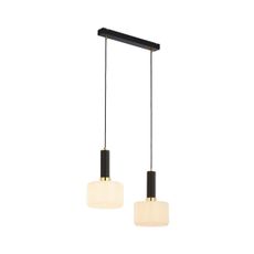 Jupiter 1853 - VA2 - Luster na lanku VANES 2xE27/60W/230V zlatá/čierna
