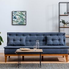 Hanah Home 3-miestna pohovka Fuoco 180 cm tmavomodráá
