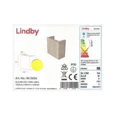 Lindby - LED Nástenné svietidlo YVA 2xLED/2,4W/230V