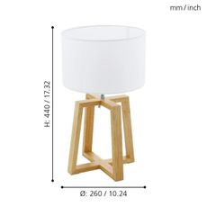 Eglo 901293 - Stolná lampa CHIETINO 1 1xE27/60W/230V