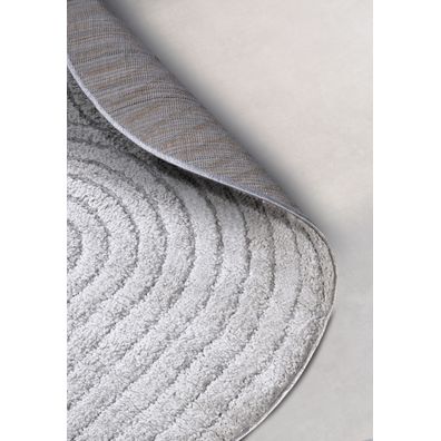 ELLE Decoration , Kusový koberec New York 106205 Light Grey kruh, 200x200 (priemer) kruh, šedá, obývacia izba