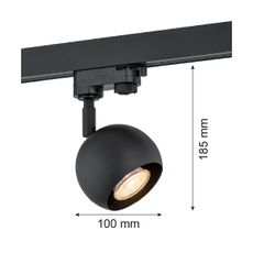 Argon 4379 - Bodové svietidlo do lištového systému MURI 1xGU10/5W/230V čierna