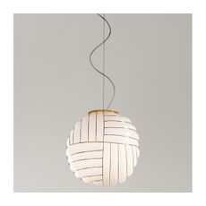 SIRU - Luster na lanku CARTESIO 1xE27/60W/230V zlatá/biela benátske sklo