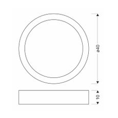 LED závesné svietidlo v bielo-prírodnej farbe ø 40 cm Lazio – Candellux Lighting
