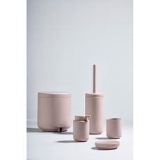 Svetloružová porcelánová nádobka na mydlo Ume – Zone