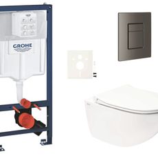 Závesný wc set do ľahkých stien / predstenová montáž Swiss Aqua Technologies Infinitio SIKOGRSIN11SCAL0