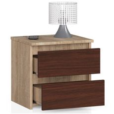 Nočný stolík K60 - dub sonoma/wenge