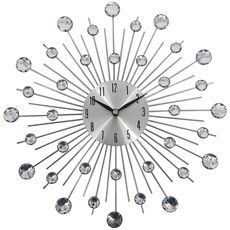 Ambia Home NÁSTENNÉ HODINY, strieborná, 33 cm