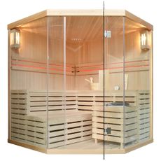 M-SPA - Suchá sauna s pecou pre 4 osoby 180 x 180 x 200 cm 6 kW