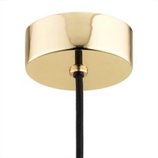 Argon 4912 - Luster na lanku MINORI 1xE27/15W/230V čierna/zlatá
