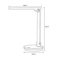 Zuma Line SM-542-WH - LED Stolná lampa LED/5W/230V 3000-6000K biela