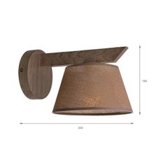 Brilagi - LED Nástenné svietidlo ANTHONY 1xE14/40W/230V dub orech/hnedá