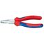 Ploché kliešte 160 mm KNIPEX 20 05 160 - chrómované, viaczložkové puzdrá