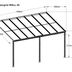 Hliníková pergola 4,35x3 m WALL 43 biela Lanitplast Kouřově hnědá (bronz)