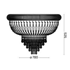 Ideal Lux - Krištáľové stropné svietidlo DUBAI 24xE14/28W/230V pr. 78 cm chróm