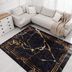 Dywany Łuszczów Kusový koberec Miro 51333.801 Marble black/gold - 80x150 cm