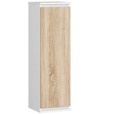 Vitrína CLP W 30 cm biela/dub sonoma