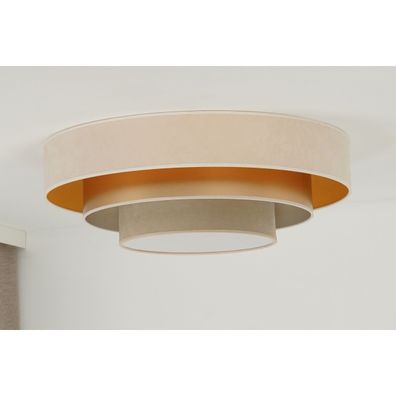 Duolla - LED Stropné svietidlo LUNETA LED/26W/230V pr. 60 cm 4000K krémová/zlatá