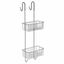 AQUALINE 37007 Chrom line polica do sprchy závesná, 22 x 70 x 20 cm, strieborná