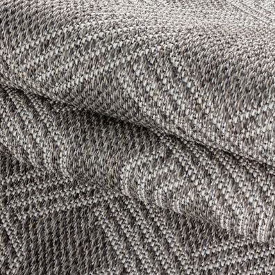 Ayyildiz , Kusový koberec Aruba 4904 grey – na von aj na doma, 80x150, šedá, chodba / predsieň