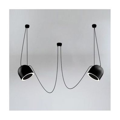 Shilo 9036 - Luster na lanku DOHAR 2xE14/15W/230V pavúk čierna