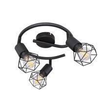 Globo - LED Bodové svietidlo XARA 3xE14/6W/230V čierna