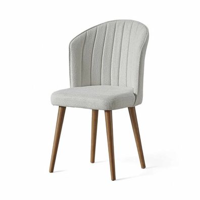 Sada jedálenských stoličiek Rubi Cream and Walnut,4 ks, 4 ks