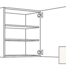 Kuchynská skrinka horní Naturel Erika24 s dvierkami 60x72x35 cm bílá lesk 450.W601.R