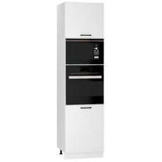 Kuchynská skrinka Emily D60PK MV 2133 PL biely hrášok mat