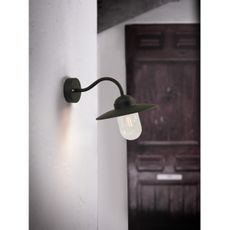 Nordlux - Vonkajšia nástenná lampa LUXEMBOURG 1xE27/60W/230V IP54 čierna
