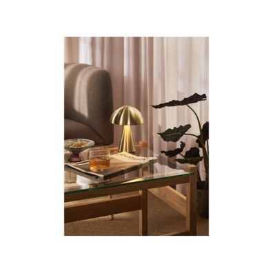 LED stmievateľná stolová lampa v zlatej farbe (výška 20 cm) Mush – Hübsch