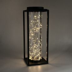 LED Solárne svietidlo GLAMOUR LED/1,2V 600 mAh IP44 čierna