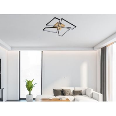LED Stmievateľné stropné svietidlo LED/115W/230V 3000-6500K hnedá/čierna + DO