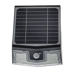 Exteriérové solárne nástenné LED svietidlo Solar, 1x LED 7w, čierna, pohybový senzor