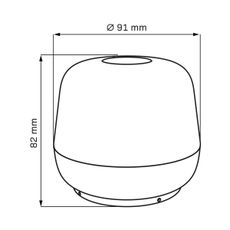 LED Stmievateľná stolná lampa SAMBA LED/1,2W/5V USB 1200 mAh IP44 zelená