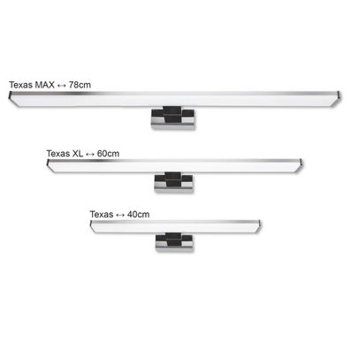 Top Light TEXAS XL - LED Kúpeľňové osvetlenie zrkadla LED/12W/230V IP44