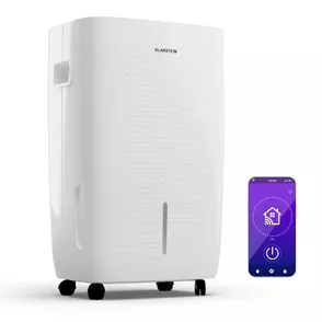 Klarstein DryFy Pro Connect Smart, Odvlhčovač vzduchu, WiFi, Kompresný, 60l/24h, 45-65m2