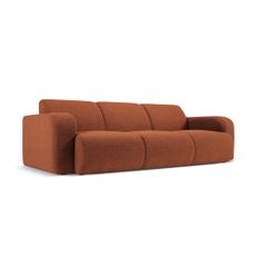 Hnedá pohovka z textílie bouclé 235 cm Molino – Micadoni Home