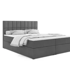 Posteľ Boxspring Carlo, 200x160, sivá (Mono 247)