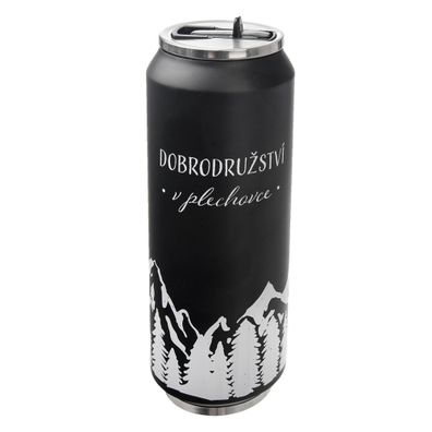 Čierna termoska 700 ml – Orion