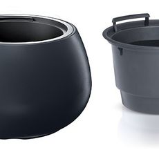 Prosperplast Plastový kvetináč s vložkou HEOS antracit, varianta 37 cm