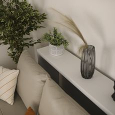 KONDELA Fitron konzolový stolík biela