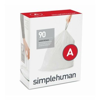 Vrecia do odpadkového koša 4,5 L, Simplehuman typ A, zaťahovacie, 3 x 30 ks (90 vriec ) , 60 ks