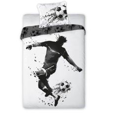 Obliečky bavlnené Deluxe 3D 200x140cm+90x70cm Futbalista Faro