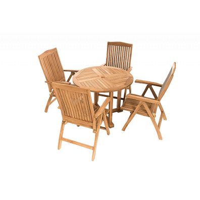 Deokork Záhradné teakové polohovacie kreslo LAGUNA (teak)